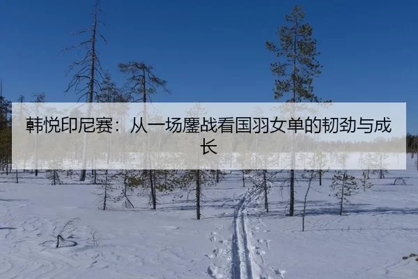 韩悦印尼赛：从一场鏖战看国羽女单的韧劲与成长